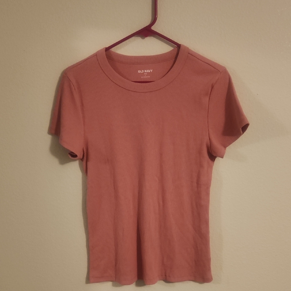 Old Navy Women's Dried Rose Short Sleeve Tee Size L